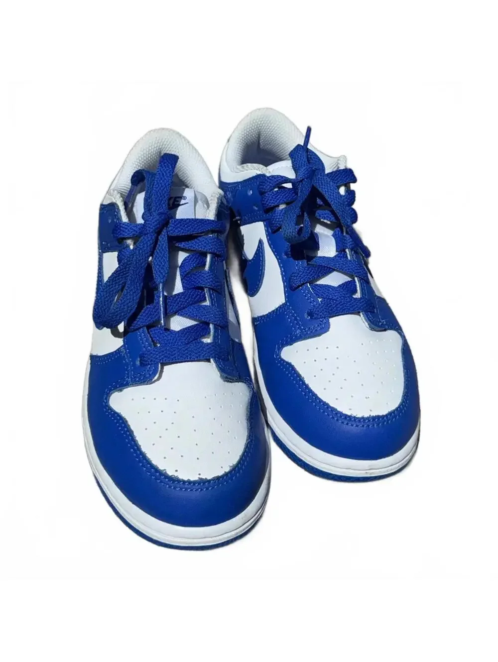Nike Dunk Low Blue White Sneakers Size 3Y Youth
